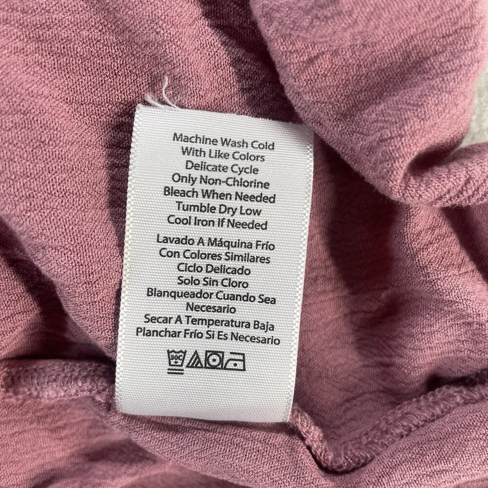 Frye Button Front Midi Tank Dress with Pockets Women's Size XL Mauve Pink Boho - Picture 14 of 15